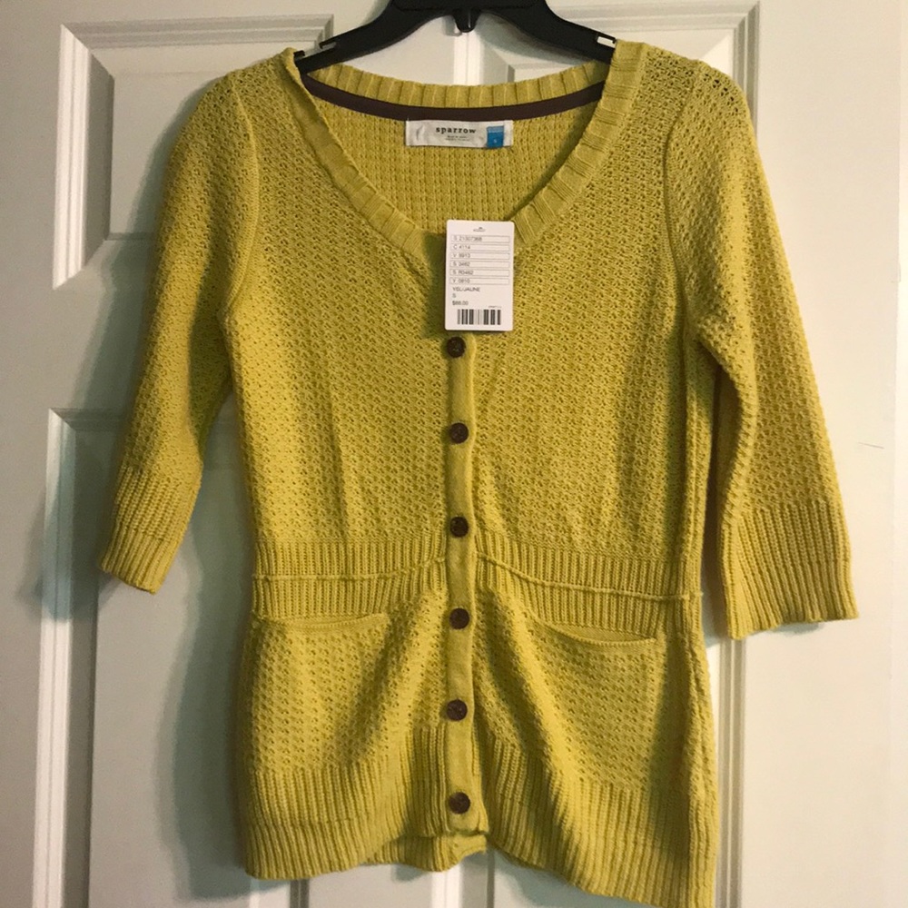 Anthropologie buttoned sweater